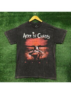 Alice In Chains Dirt Est 1987 Heavy Metal Band Mineral Wash T-Shirt Medium
